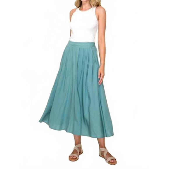 NEW STACCATO ayla skirt in jade - Picture 2 of 5